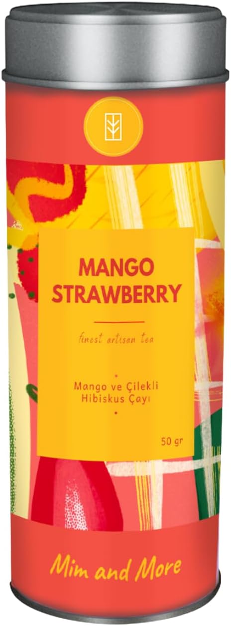 Mim and More Mango Strawberry - Mango and Strawberry Hibiscus Tea 50 Gr