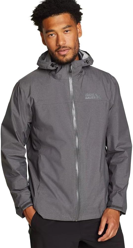Eddie Bauer Mens Packable Cloud Cap Waterproof Rain Jacket