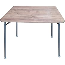 Depolife Practical Folding Foot Kitchen Dining Table Balcony Study Picnic Table 60X90Cm Walnut