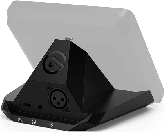 Elgato XLR Dock for Stream Deck +, Audio Mixer Interface | 75dB gain, 48V phantom power, Connects XLR mic via USB, Frees up a port, Assembles with just a screwdriver