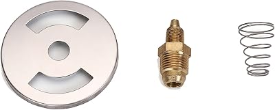 Gas Orifice Connector Brass Propane, Replacement Air Shutter with Spring for Bayou Classic BG12 Burner