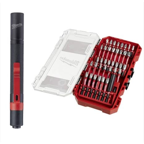 Milwaukee 39 Parça Bits Uç Seti + Led Fener