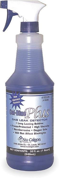 Nu-Calgon 4182-24 Cal-Blue Plus Micro Gas Leak Detector (1 qt. Spray Bottle)