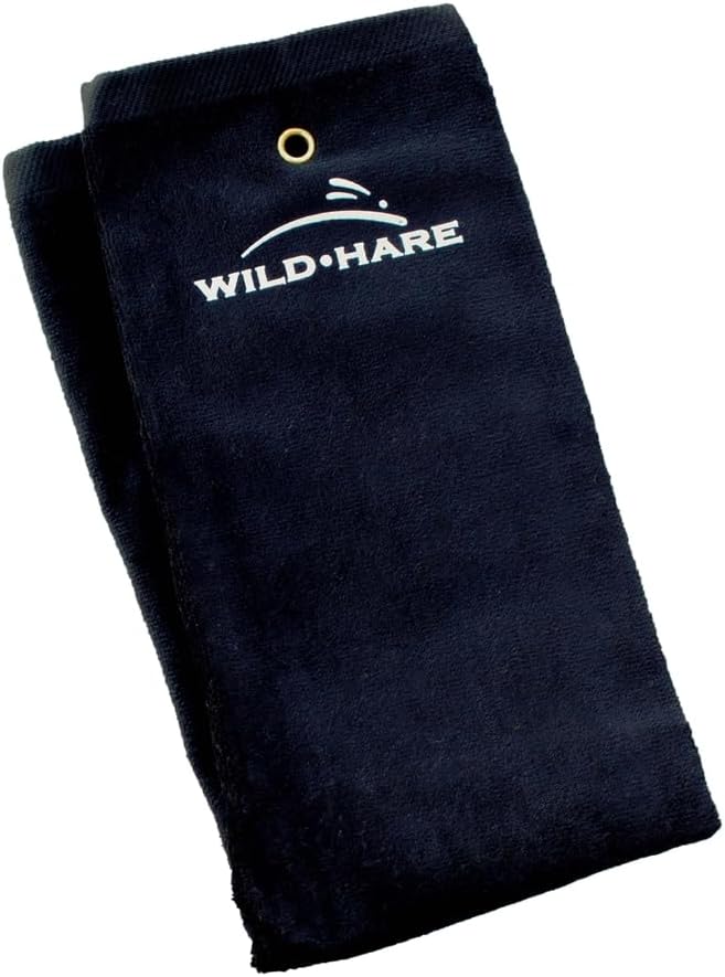 Wild Hare Hand Towel, Black