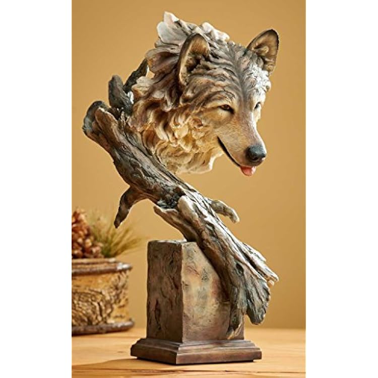 Wild Wings The Survivor - Wolf Sculpture by Stephen Herrero