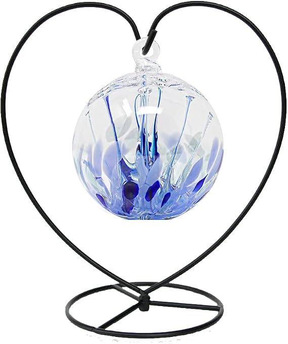 Ornament Display Stand Holder Iron Hanger for Chrismas Hanging Glass Globes (Love Shape Large 1 Pcs)