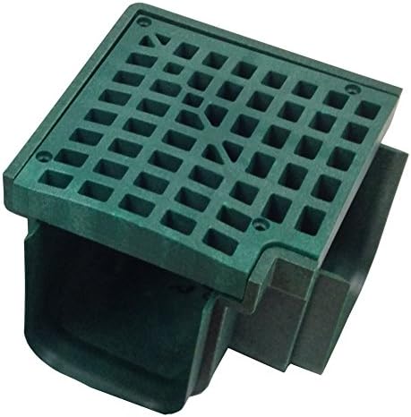 Polylok Heavy Duty Trench Drain 90 Degree Corner & Grate - Green