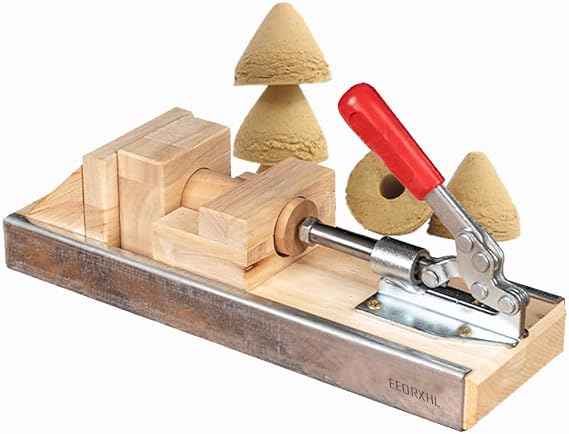 Semi-Automatic Triangular Cone-Shaped Moxibustion Maker,Handheld Moxa Cone Mold Tool for Home Use
