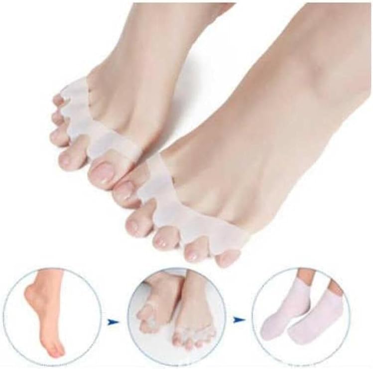 Bunyon Ayak 5 Parmak Ayıran Silikon Makara Halluks Valgus Ayırıcı