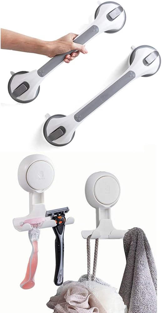 Shower Grab Bars & Razor Holder