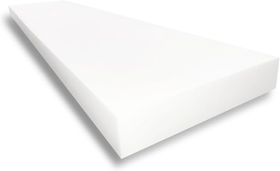 FoamTouch High Density Upholstery Foam (3" x 24" x 72"), 1.79LB Density-45LB ILD, Made in USA Ideal for Couch Cusions, Chair Cushions, Bench Cushions and Varity of Upholstery Projects