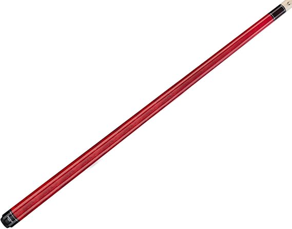 Valhalla by Viking 2 Piece Pool Cue Stick No Wrap 16-21 oz. PLUS Rosin Bag (Red VA104, 18 oz.)