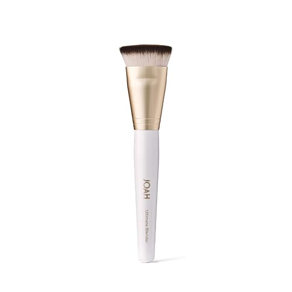 JOAH Ultimate Blender Beauty Brush, Wide Flat Tip, Gently Buffs, Seamlessly Blends, Ultra-Firm Dense 100 Percent Synthetic Bristles