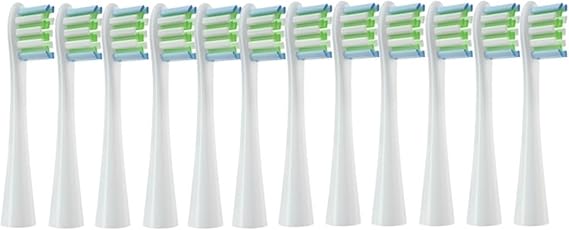 Brush Heads, Compatible with Electric Toothbrush, X Pro Z1 F1 | 4 or 12 pack sonic replacement brush heads fit multiple serial toothbrush models(12PCS-White)