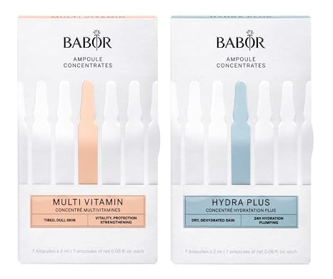 BABOR Multi-Vitamin & Hydra Plus Ampoule Serum Concentrate Bundle