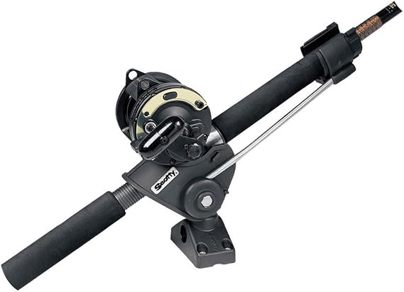 Scotty #240 Striker Rod Holder with 240 Side Deck Mount, Black, Small | Designed For Medium/Large Fish Species