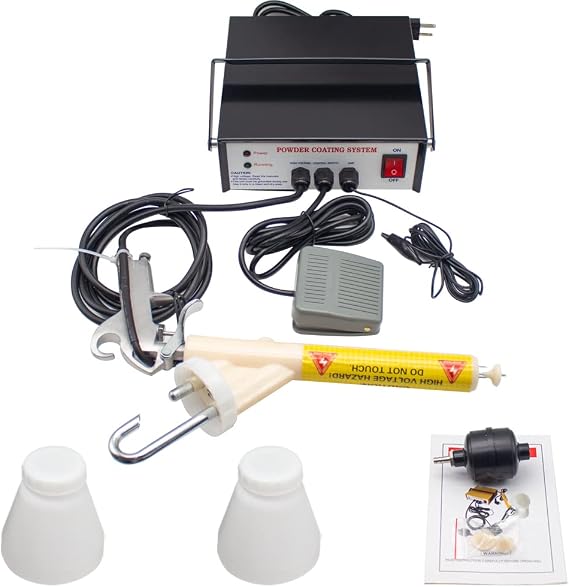 Portable Powder Coating System Paint Gun Coat Electrostatic Spraying Machine 5 Stage Adjustable