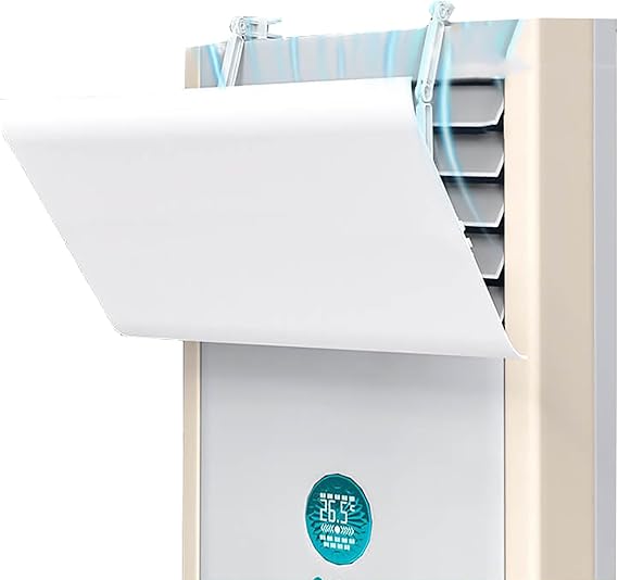 Retractable Length Flow Deflector for Portable Air Conditioner, Baffle Shield for Air Conditioner, Adjustable Flow Deflector