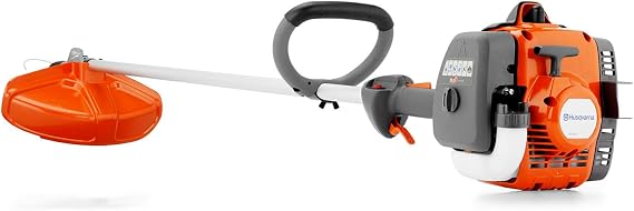 Husqvarna 122L Gas String Trimmer, 22-cc, 2-Cycle, 17-Inch Straight-Shaft Gas Weed Eater with Lightweight Design and T25 Trimmer Head