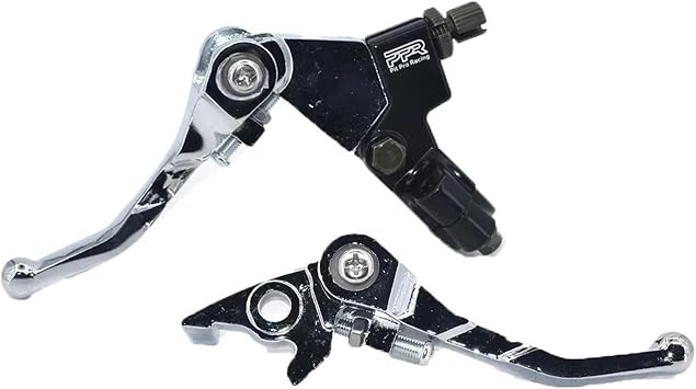 leviers Motorcycle Aluminum Alloy Folding Clutch Lever Brake Lever Set Fit for CRF KLX Pit Pro Racing Xmotos BSE KAYO Pit Clutch BrakingSilver B