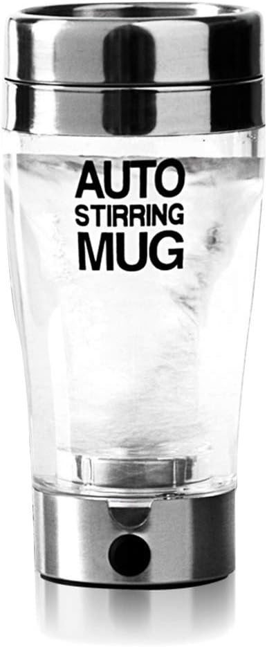 400ml Electric Protein Shaker Cup Auto Shake Mixer Drink Bottle Blender Juicer Stainless Steel Transparent Coffee Mug Shaker Cup Gfuel