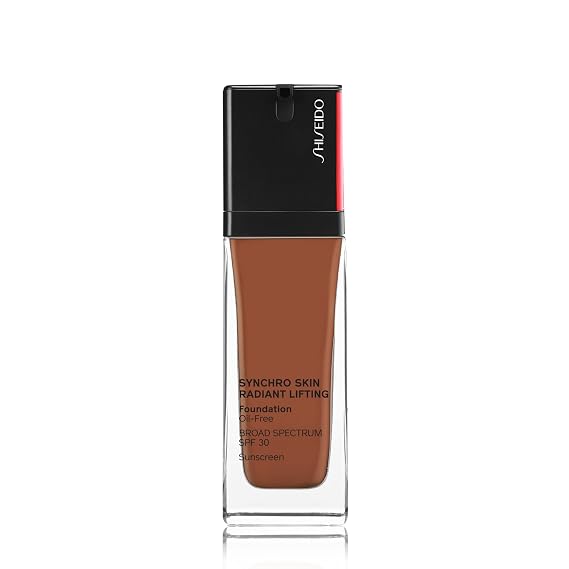 Shiseido Synchro Skin Radiant Lifting Foundation SPF 30, 520 Rosewood - 30 mL - Medium-to-Full, Buildable Coverage - 24-HR Hydration - Transfer, Crease & Smudge Resistant - Non-Comedogenic