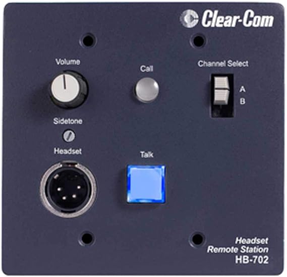 Clear-Com HB-702 Encore 2-Channel Flush-Mount Headset Station