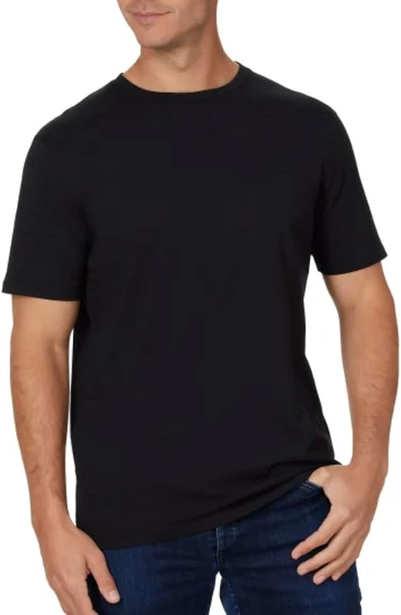 Calvin Klein Men's Cotton Crew Neck Short Sleeve Dress Tee Shirt