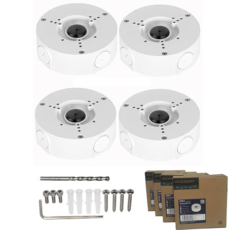 PFA130-E Junction Box for Dome and Bullet Camera, 4 Pack