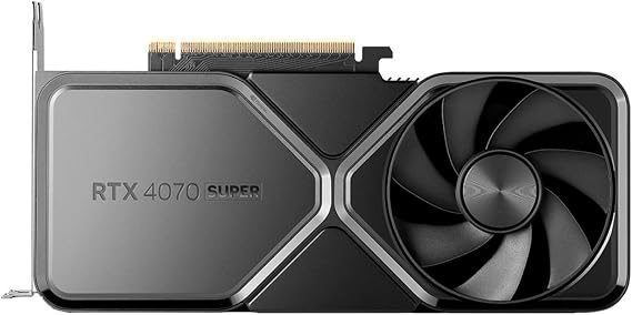 NVIDIA - GeForce RTX 4070 Super 12GB GDDR6X Graphics Card - Titanium/Black