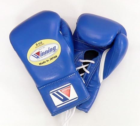 Winning Pro Match Boxing Gloves 8oz Blue