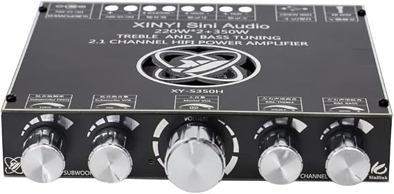 3251 2*220W 350W Bluetooth Power Amplifier Board 2.1 Class Subwoofer Theater Audio Equalizer Stereo Amplifier Board Color: AMP 32V5A