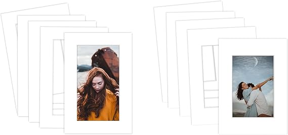 MBC MAT BOARD CENTER, 5 Pack 4x6 for 3x5 Picture Mats+5 5x7 3.5x5 Mats