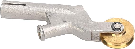 Hot Air Welding Gun Weld Nozzle with Rollers, 304 Stainless Steel Alloy Speed Welding Nozzles Replacement Heat Gun Tips Suitable for 3mm/4mm/5mm Welding Wire, 5mm Standard Weld Tip