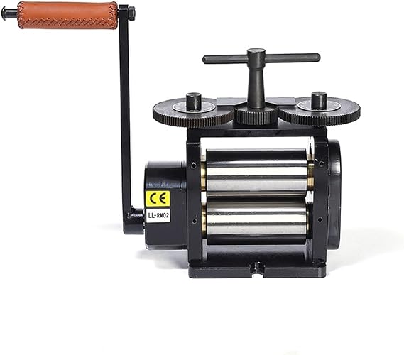 Black Flat Rolling Mill 130MM Jewelry Press Machine Tabletting Tool for Designer,High Professionalism