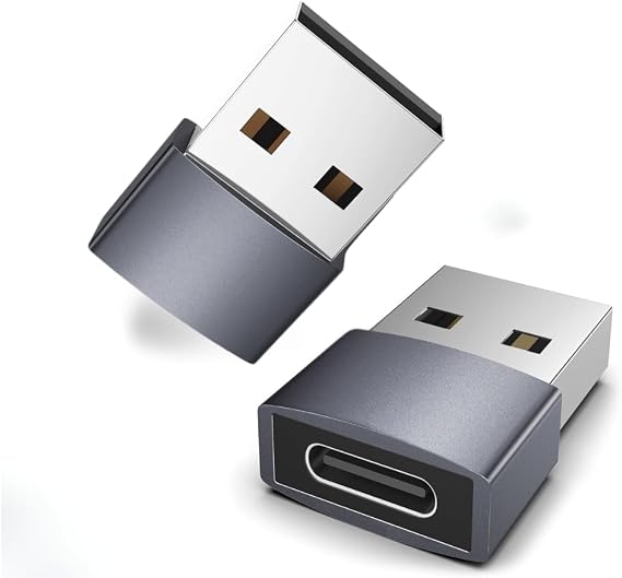 USB to USB C Adapter,USBC Female to USB A Male Adapter, Type C Converter Charger for i-Phone 17 17e Pro Max, Type-C Female to A Male USBC Adapters For Sam-sung S26 S25