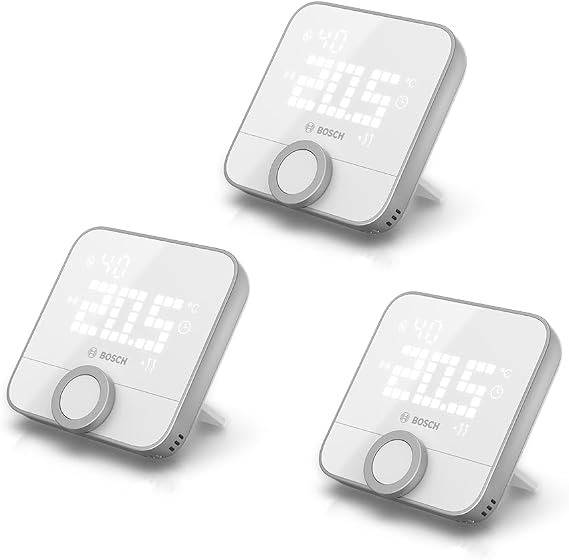 Bosch Smart Home Room Thermostat II for controlling smart radiator thermostats, set of 3