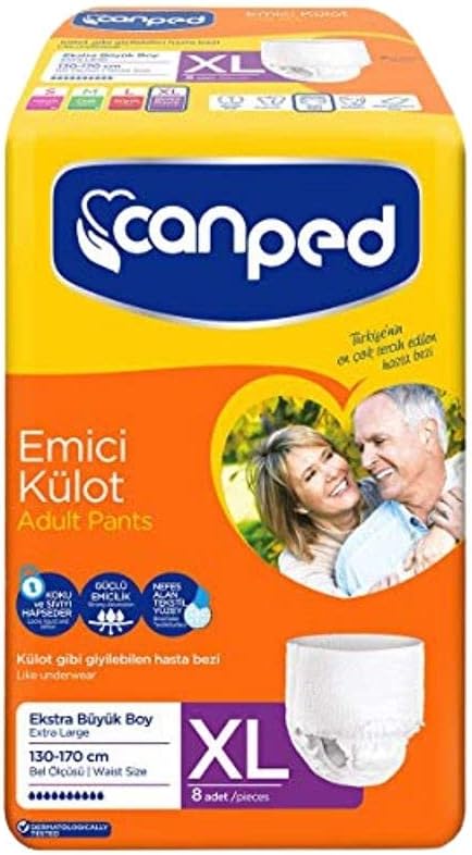 Canped Absorbent Panties Diaper Xl Extra Large Large Single Pk