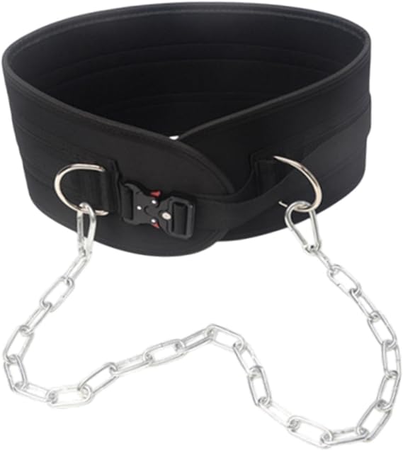 Dip Belt for Weight Lifting Weight Belt Weightlifting Back Support Strap for Power Lifting Fitness Pullups Equipment