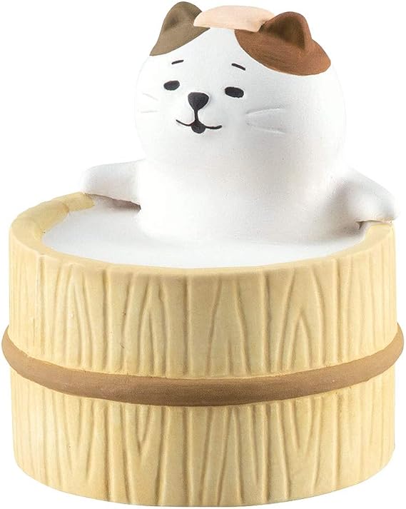 (Decole) Decorle YB-43765 Loose Aroma Mascot, Cat, Diameter 2.3 x Height 2.5 inches (58 x 64 mm)