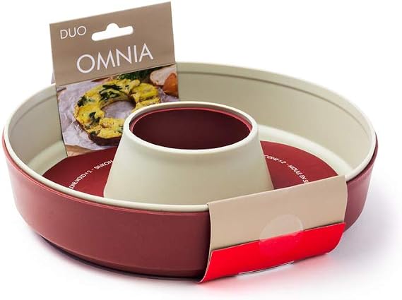 Omnia Silicone Mold 2-Pack Non-Stick Baking Insert for Stovetop Oven Silicone Bakeware Accessory