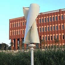 Vertical Wind Turbine Generator, 12V 24V Helix Maglev Axis Wind Turbine Generator Vertical Windmill 2 Blades Wind Generator Kit Portable Wind Power Turbine Maglev Generator with Controller,24V