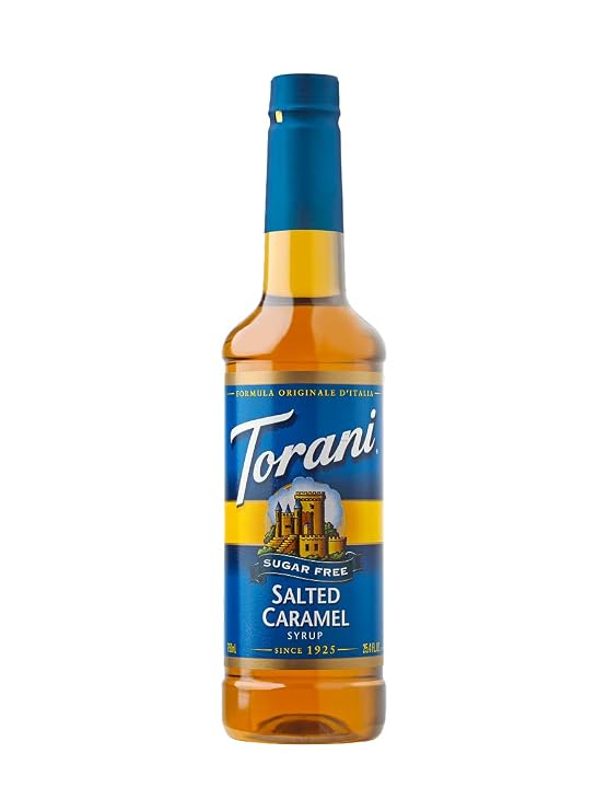 Torani Sugar Free Salted Caramel Syrup, 25.4 oz