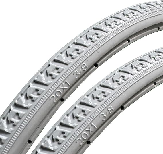 20x1-3/8 Airless Solid Bicycle Tires 2-Pack for Commuter Bike, Puncture-Proof & Shock-Absorbing Non-Inflatable Tyres with Tire Levers, Fit 470mm Rim OD
