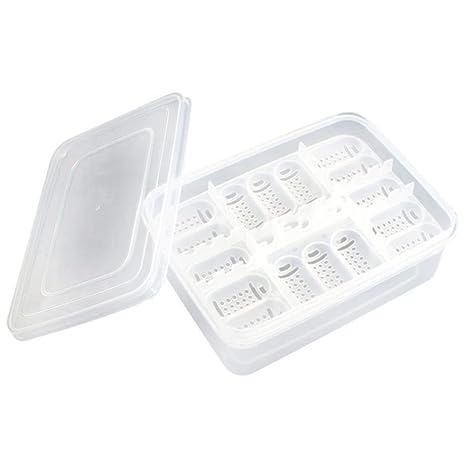 Still Awake Reptile Egg Incubator Professional Hatcher Hatching Box Case Tray Plastic Breeding Incubator for Hatching Snake,Lizards, Reptiles,Gecko(16 Slots Without Thermometer)