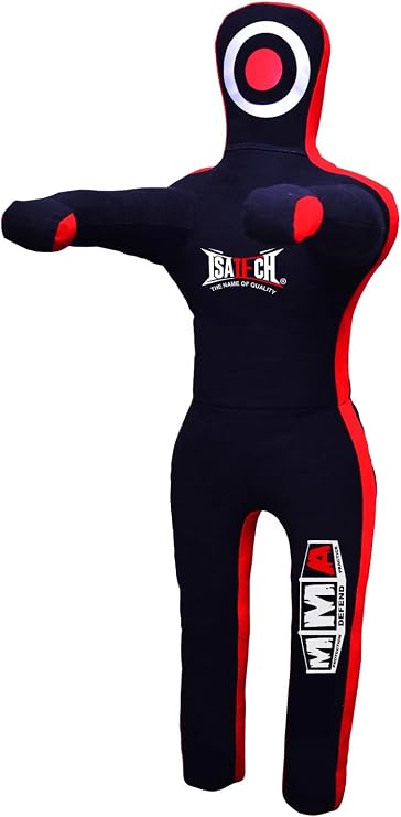 MMA Training Dummy, Professional Grappling Dummy for Wrestling and Combat Sports, Blue and Black, 5ft, 6ft Un-Filled