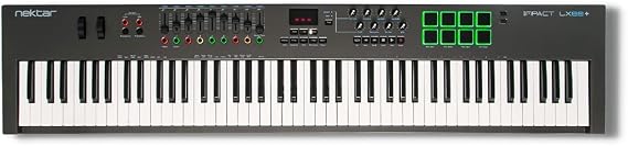 Nektar Impact LX88+ | USB MIDI Controller Keyboard with Nektar DAW Integration Dark Grey