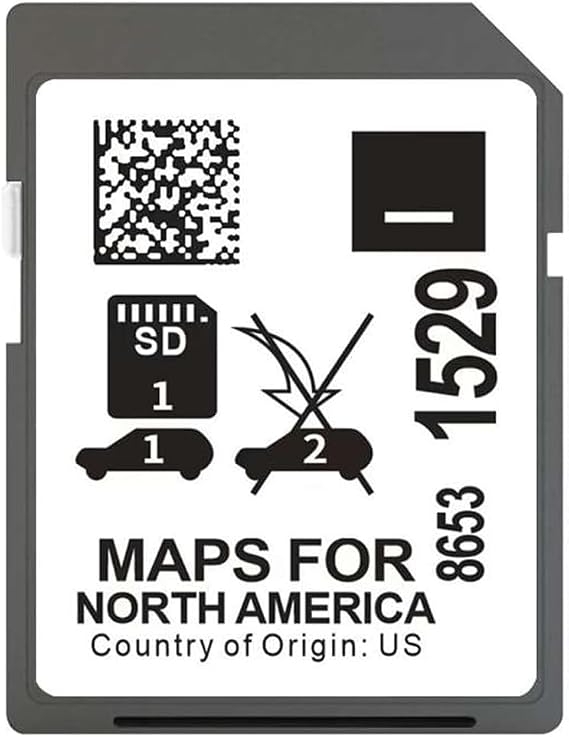 Latest Version 86531529 Navigation SD Card Compatible with Enclave Encore Envision CT4 CT5 CT6 Escalade Camaro Colorado Corvette Silverado Suburban Acadia Tahoe Canyon Yukon Sierra 2019-2023