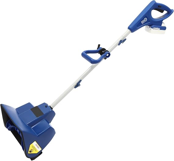 Snow Thrower, 24V-SS11 Snow Sweeper Cordless Rechargeable, 1 * 4.0Ah Lithium Battery with Ten Cells, Fast Charger Long-Distance Throwing