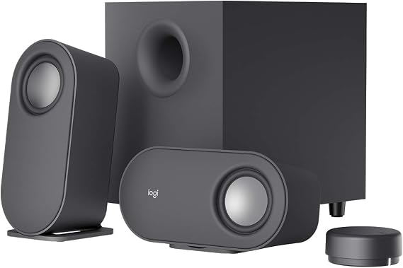 Exclusive Logicool Bluetooth PC Speaker Z407, 80W Max Output, 2.1ch PC Speaker with Subwoofer, Wireless Controller, 3.5mm USB, for Smartphone, PC, Compatible with Windows, Mac, Chrome | 最大出力 80W、サブウーファー、ワイヤレス コントローラー付き、3.5 mm入力、Micro-USB 入力、スマホ、PC、 Windows、macOS、 ChromeOS、iOS、Android、限定 壁紙ダウンロード付き